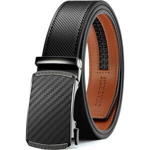 Leather Ratchet Belt Men - Micro Adjustable Belt Fit Everywhere (35mm)